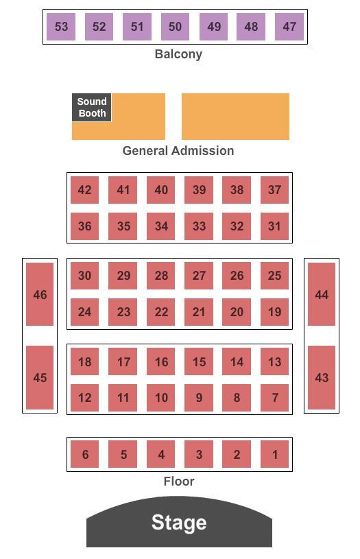 Key West Theater Seating Chart